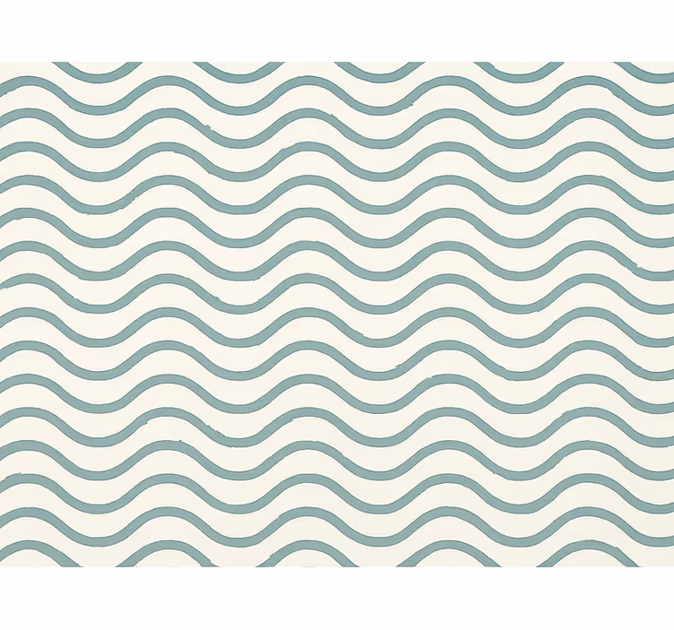 Carta da parati geometrica onde pixel teal smorzate - TenStickers