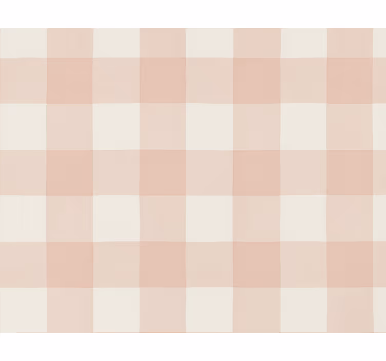 Carta da parati quadrati gingham rosa polveroso - TenStickers