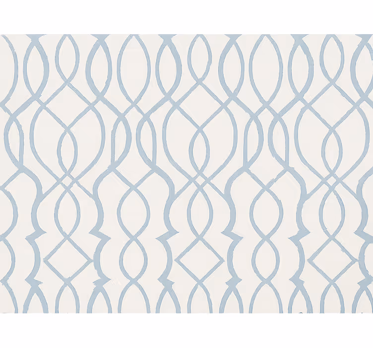 Carta da parati geometrica blu chiaro e ariosa - TenStickers