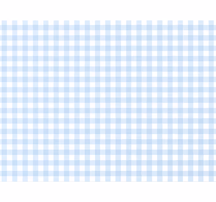 Carta da parati quadrati azzurro gingham leggero e arioso - TenStickers
