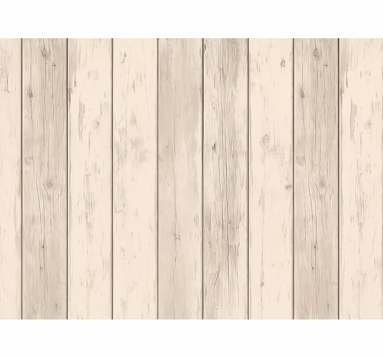 Carta da parati effetto legno bianco caldo invecchiato - TenStickers