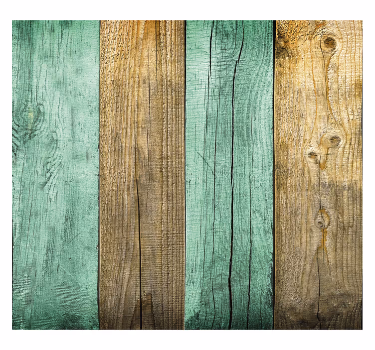 Carta da parati rustica texture di assi colorate - TenStickers