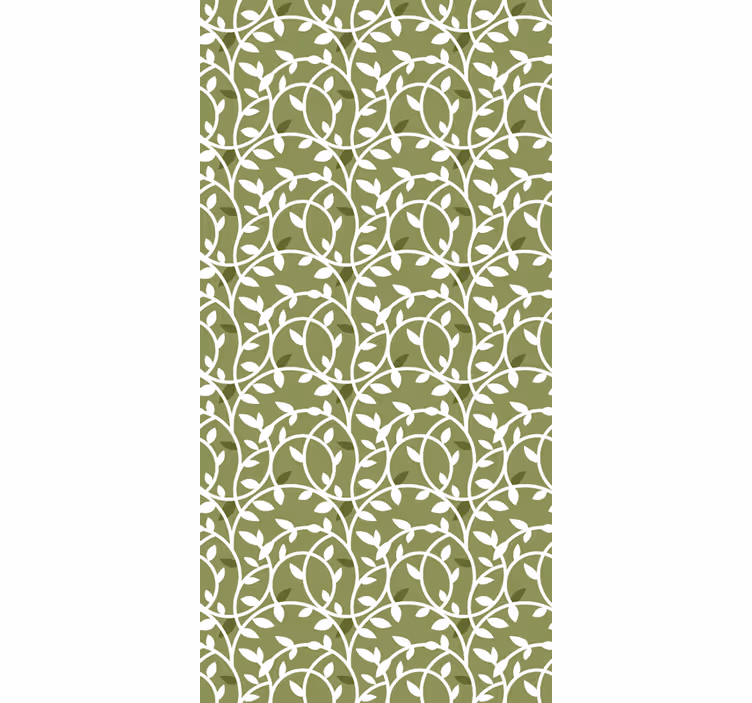 Carta da parati verde semplicità di tralci - TenStickers