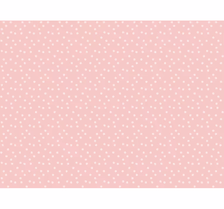 Carta da parati rosa con pois pastello delicati - TenStickers