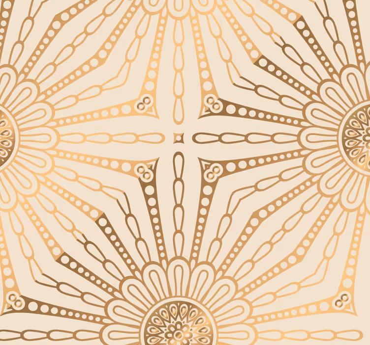 Carta da parati ornamentale raggiante raggio di sole - TenStickers