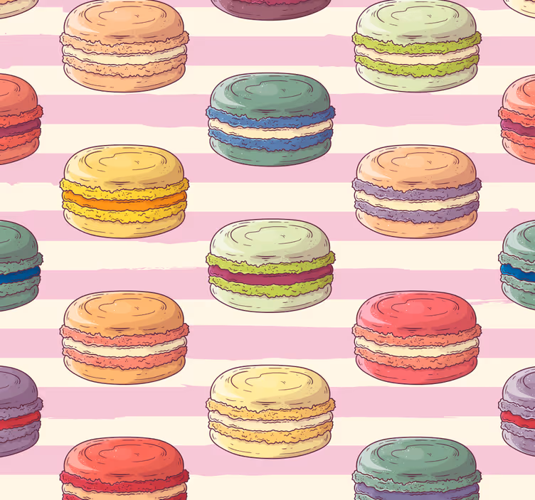 Carta da parati con dolcetti - TenStickers