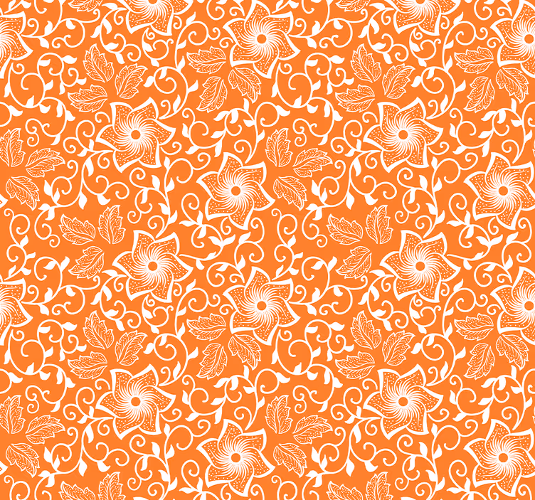 Carta da parati ornamentale Fiori di paisley - TenStickers