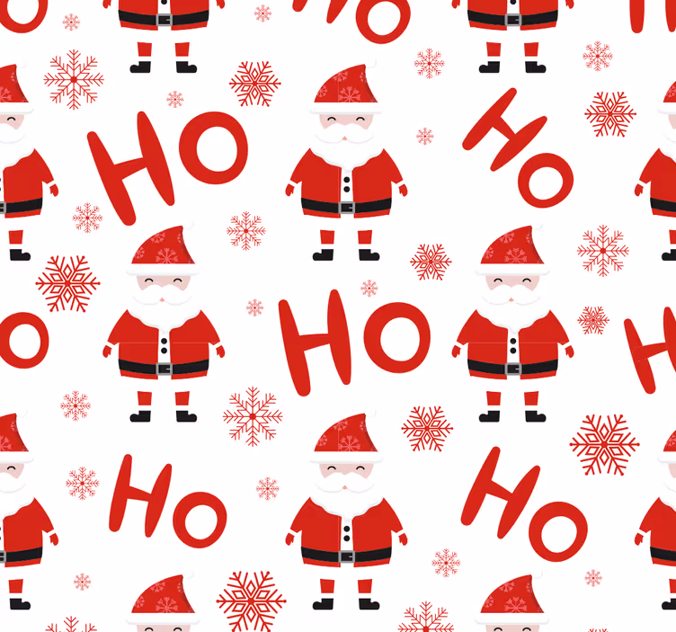 Carta da parati con Babbo Natale - TenStickers