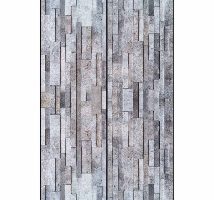 Carta da parati effetto pietra mosaico geometrico in pietra - TenStickers
