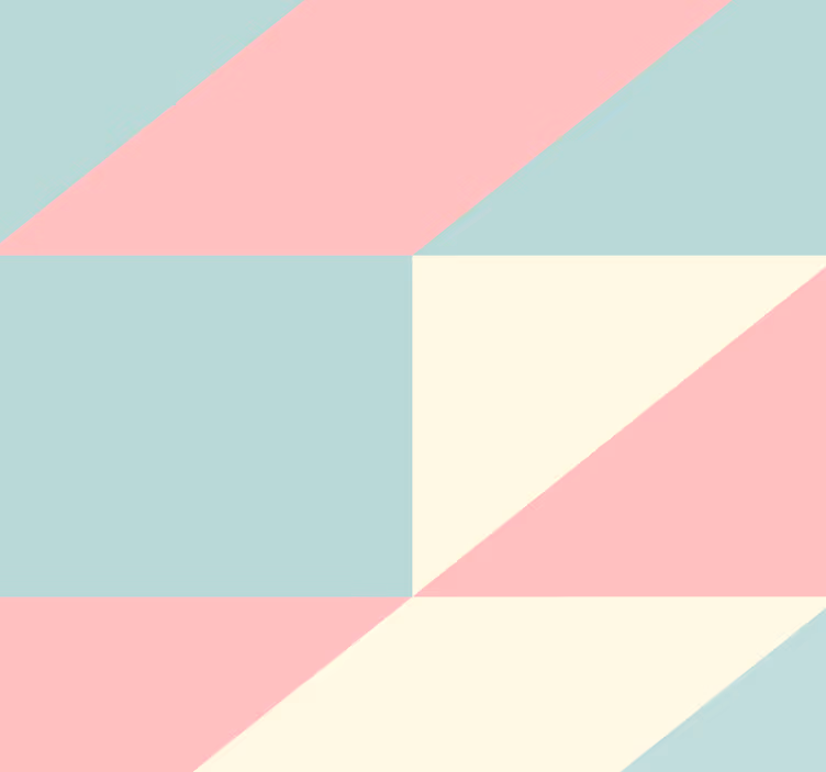 Carta da parati geometrica triangoli pastello geometrici - TenStickers