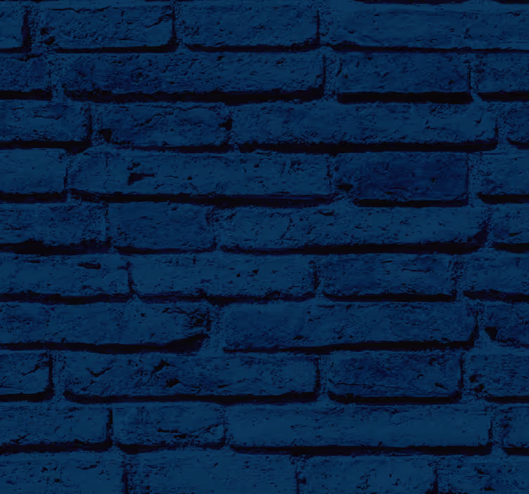 Carta da parati mattoni Mattone strutturato blu - TenStickers