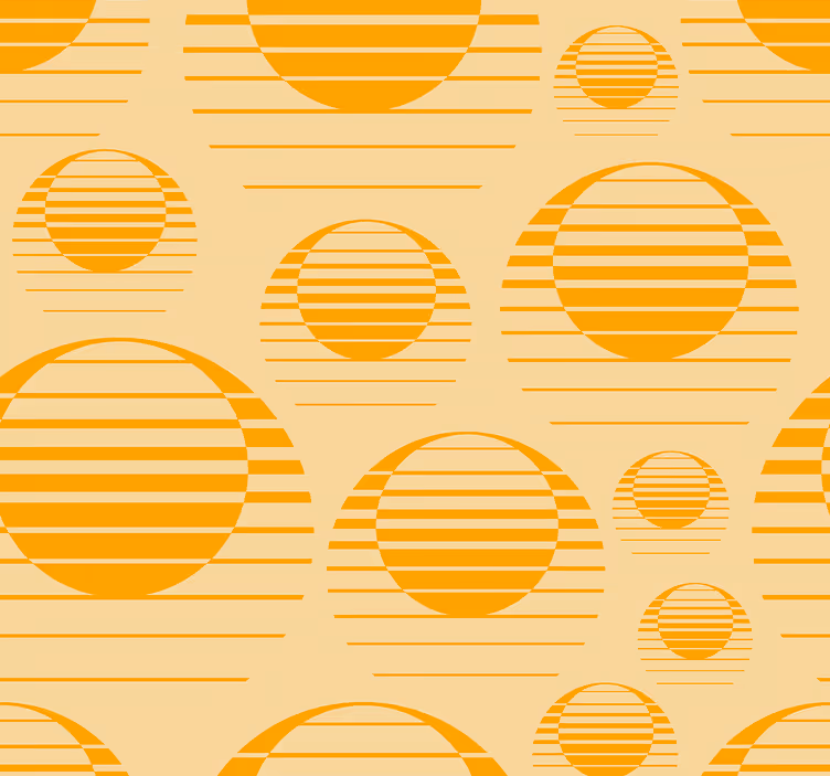 Carta da parati vintage texture motivo giallo sole - TenStickers
