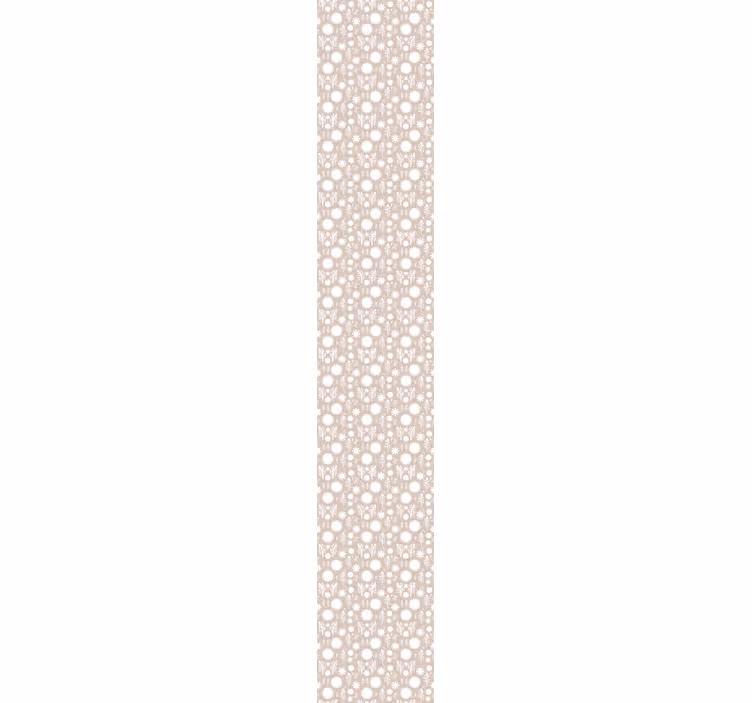 Carta da parati floreale Floreale beige - TenStickers