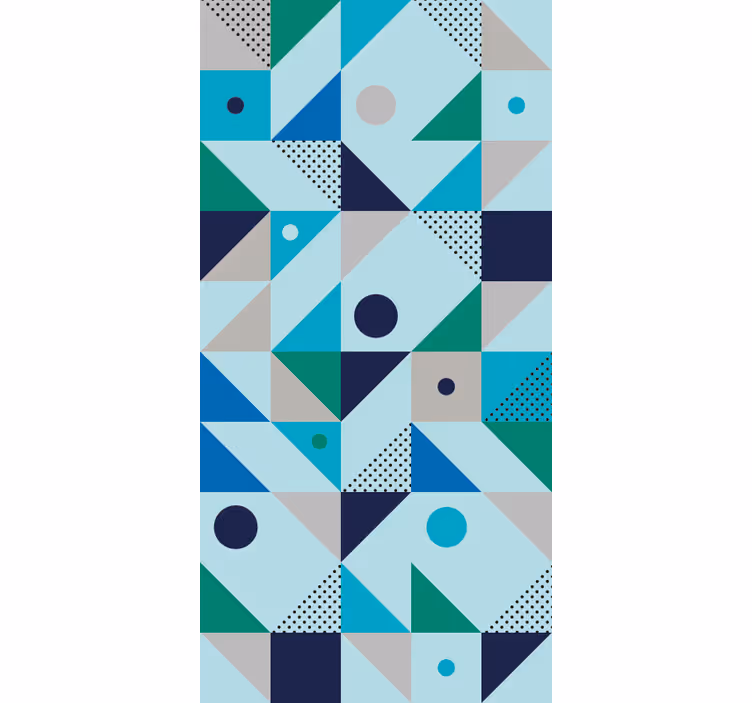 Carta da parati geometrica fusione di forme geometriche - TenStickers