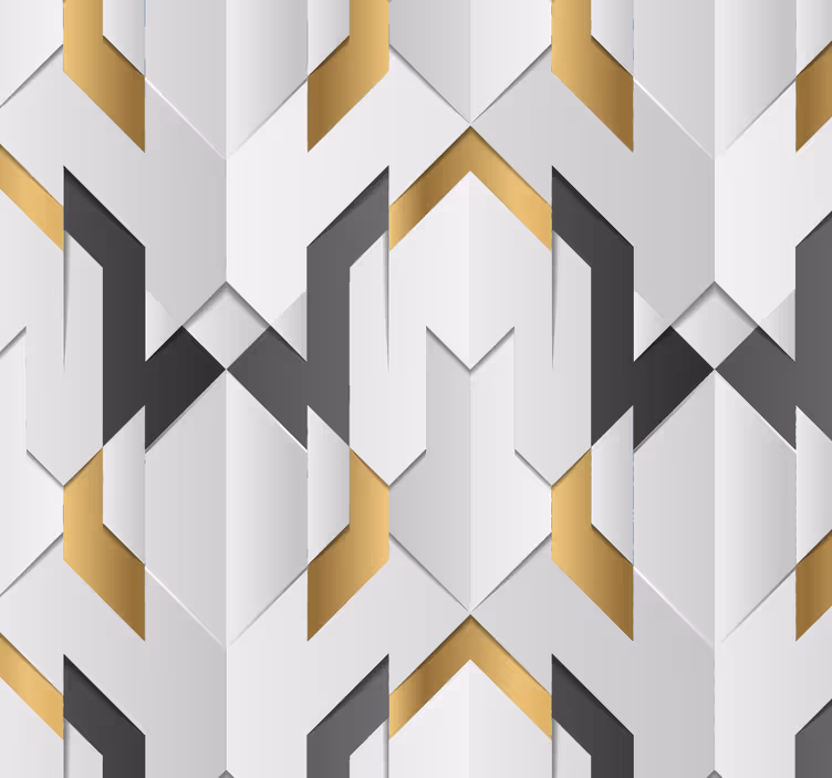 Carta da parati geometrica triangoli azzurri - TenStickers