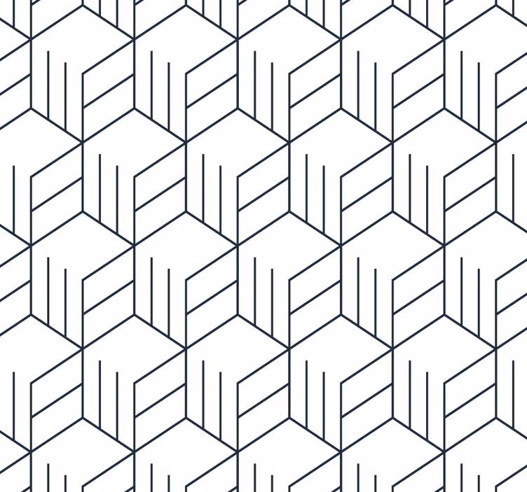 Carta da parati geometrica motivo a linee geometriche - TenStickers