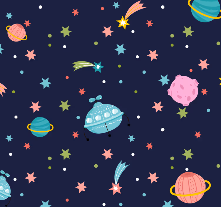 Carta da parati stelle spazio celeste - TenStickers