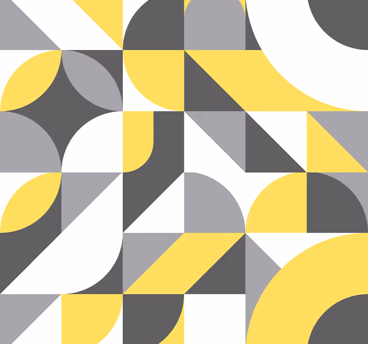 Carta da parati geometrica curve geometriche - TenStickers