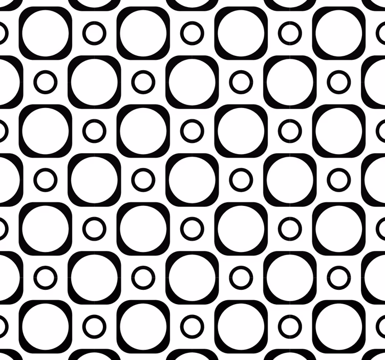 Carta da parati geometrica geometria circolare - TenStickers