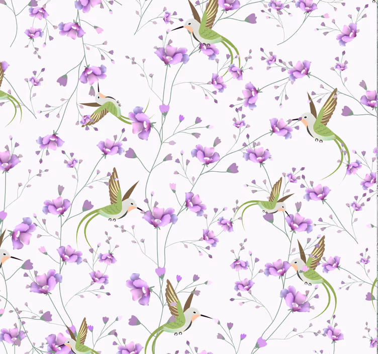 Carta da parati animali colibri' in volo - TenStickers