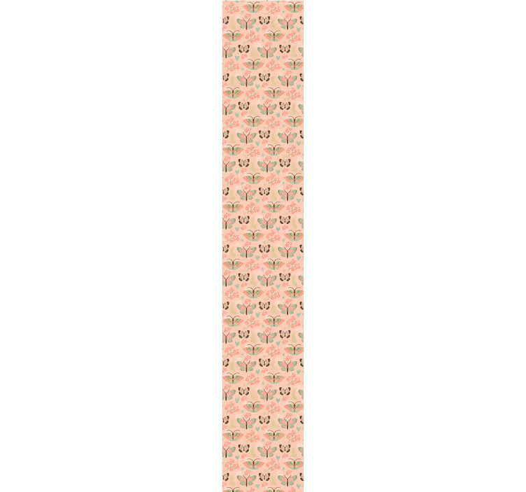Carta da parati cameretta motivo farfalle rosa - TenStickers
