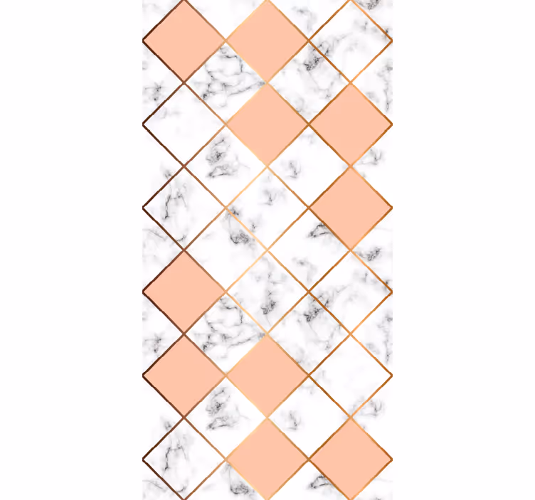 Carta da parati ornamentale motivo a piastrelle geometriche - TenStickers