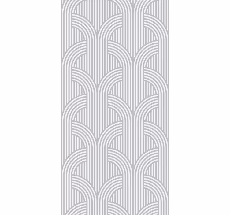 Carta da parati geometrica modello di linee arcuate - TenStickers