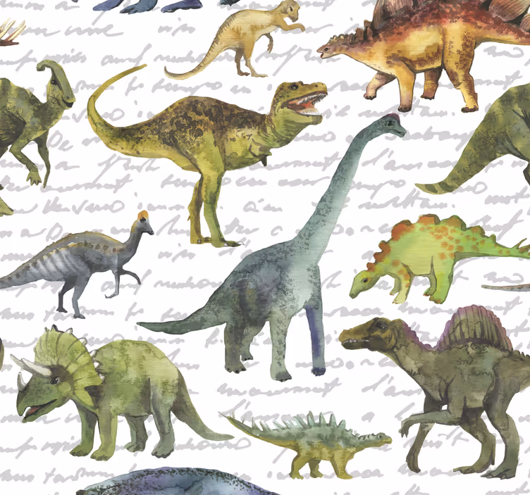 Carta da parati bambini Dinosauri realistici - TenStickers