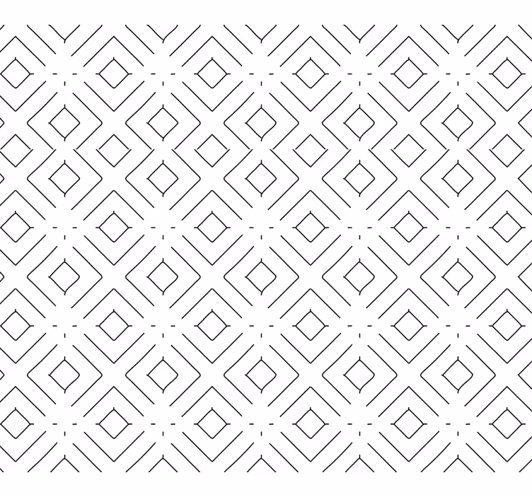 Carta da parati geometrica tassellatura del diamante - TenStickers