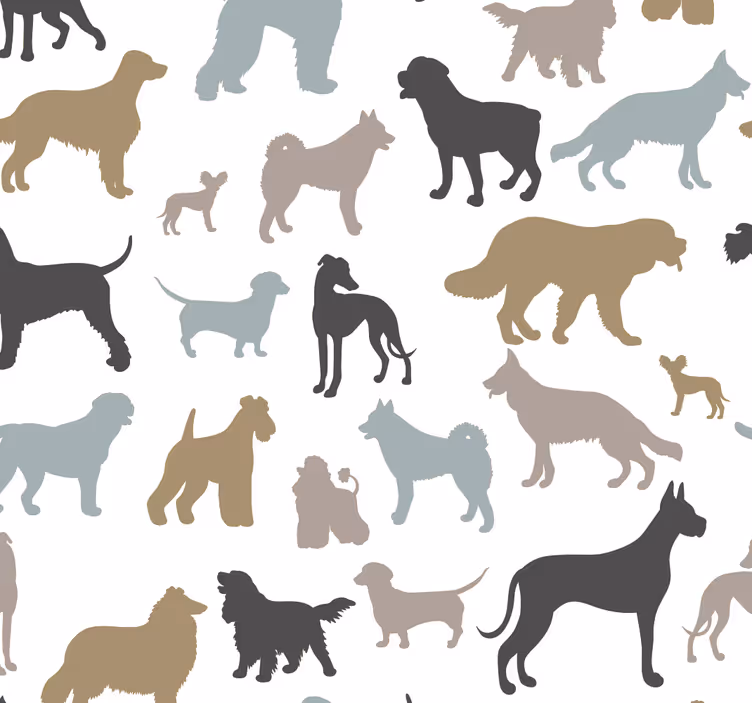 Carta da parati animali Razze di cani - TenStickers