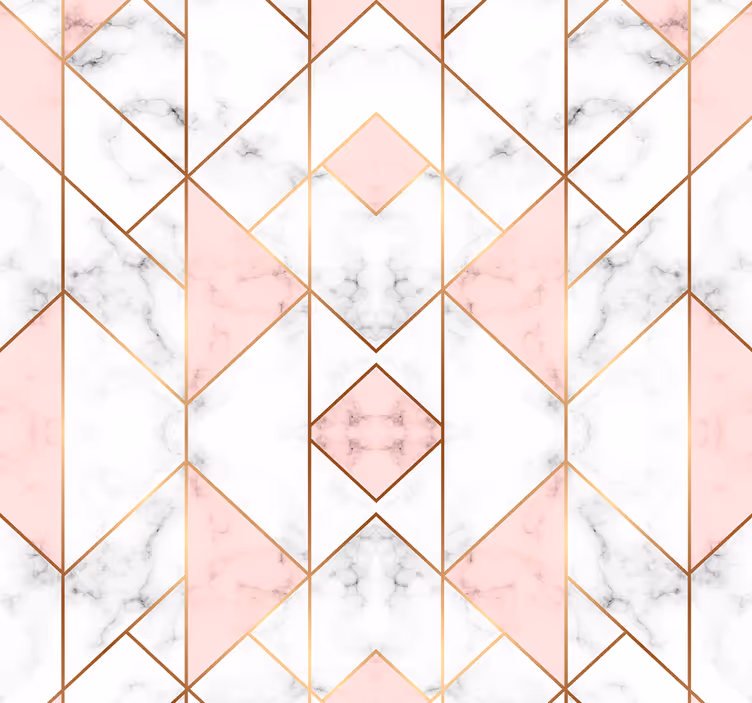 Carta da parati geometrica eleganza geometrica del marmo - TenStickers