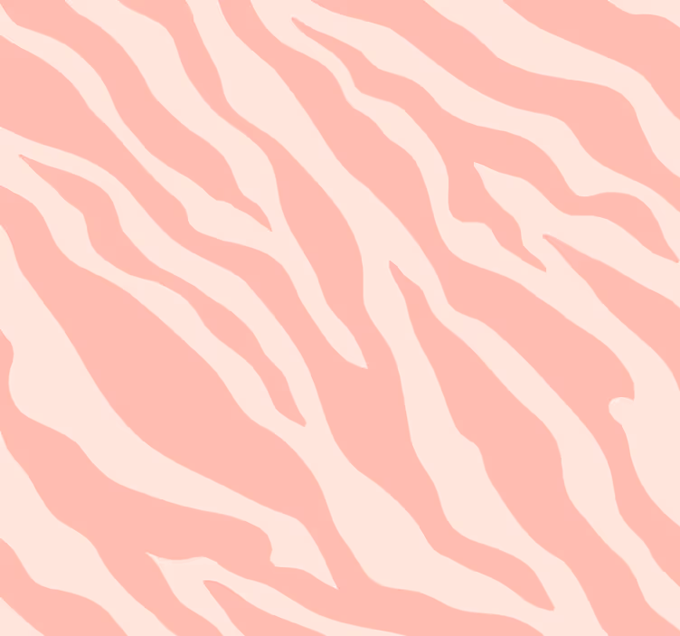 Carta da parati animali Stampa zebra rosa - TenStickers