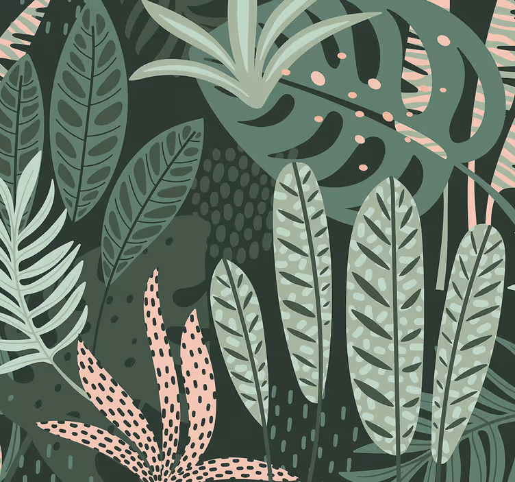 carta da parati alberi Palme estive - TenStickers