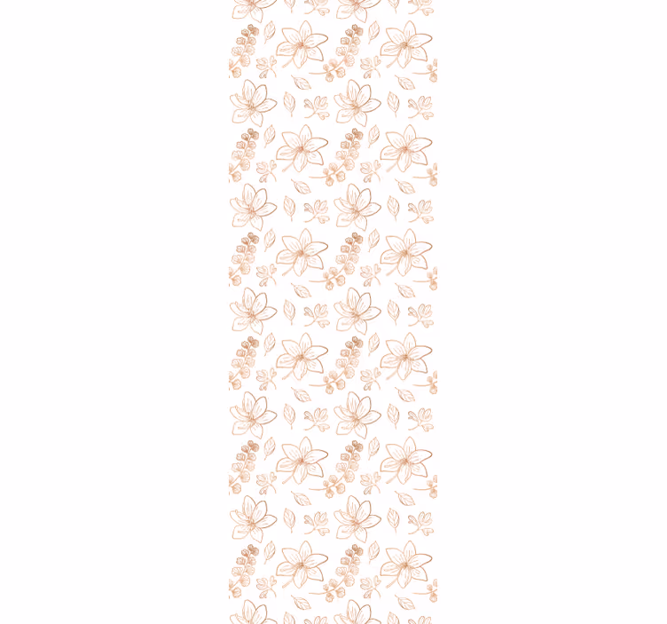 Carta da parati floreale accento floreale - TenStickers