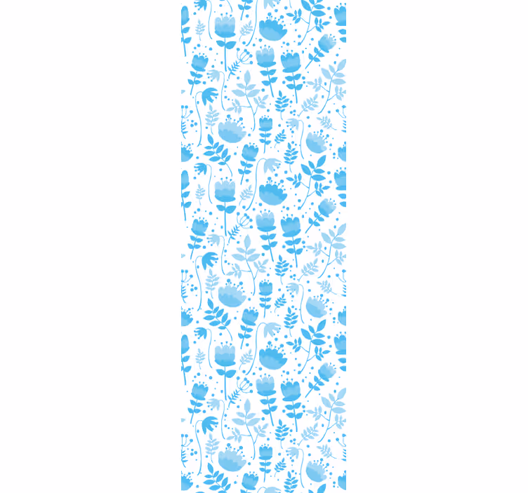 Carta da parati floreale modelli di silhouette floreali - TenStickers