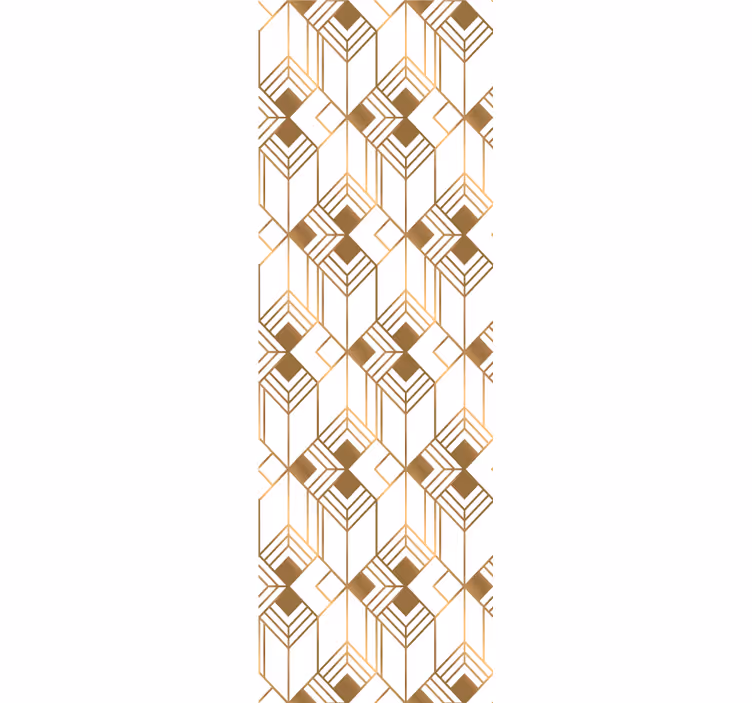 Carta da parati geometrica simmetria cubista - TenStickers