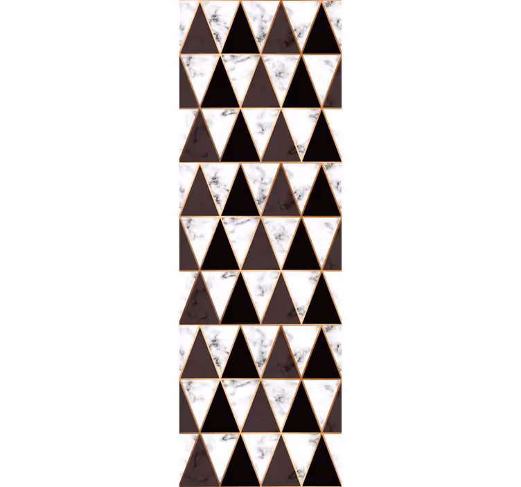 Carta da parati geometrica triangoli geometrici di marmo - TenStickers
