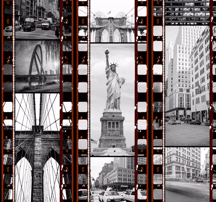 Carta da parati città pellicola new york - TenStickers