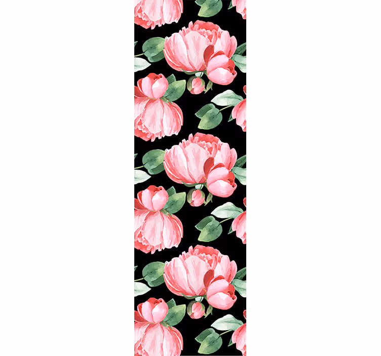 Carta da parati floreale peonie in fiore - TenStickers