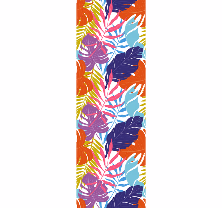 Carta da parati foglie design tropicale - TenStickers