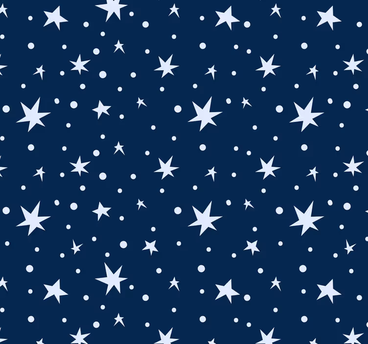 Carta da parati con disegni di stelle - TenStickers