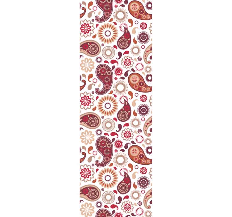 Carta da parati ornamentale motivo cachemire - TenStickers