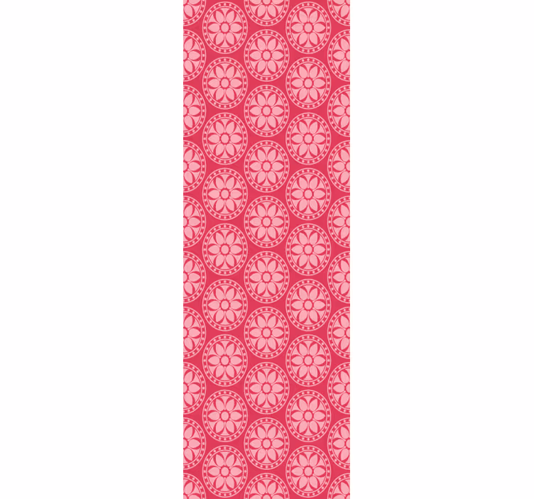 Carta da parati a pois Cerchi coreani rosa - TenStickers