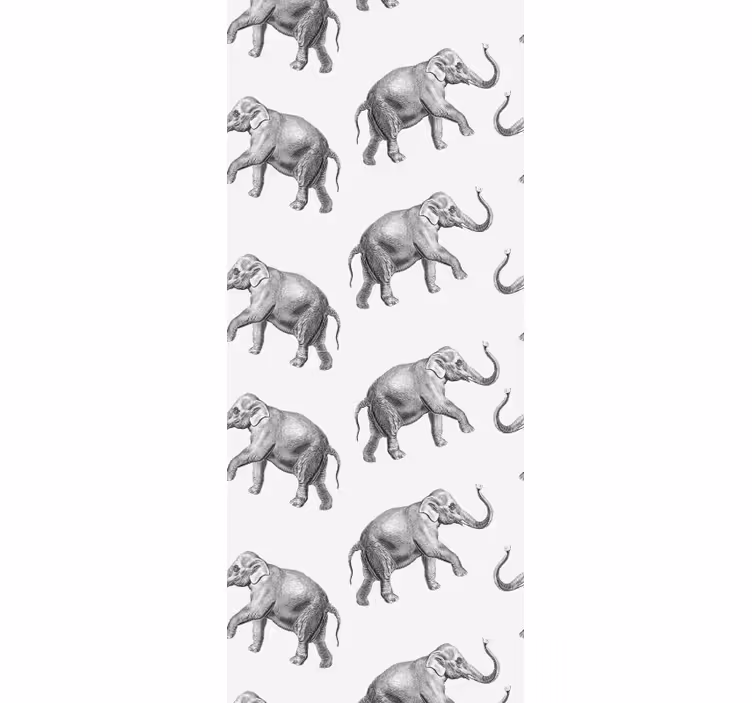 Carta da parati elefanti ripetizione dell'elefante - TenStickers