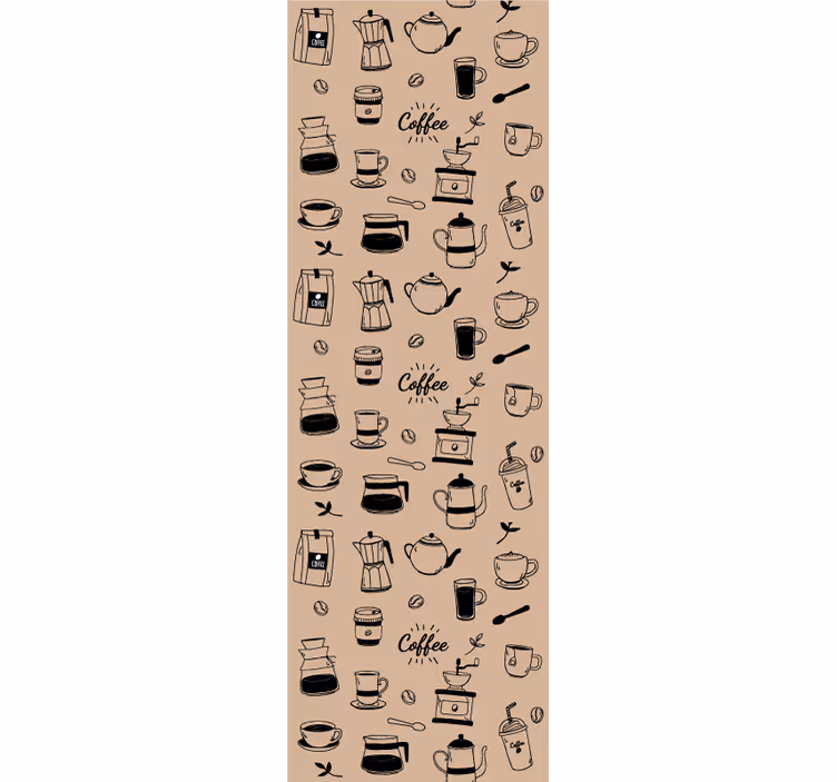 carta da parati cucina motivo del caffè - TenStickers