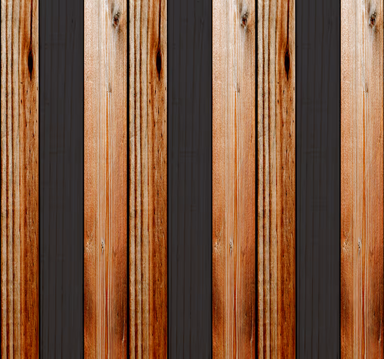 Carta da parati a righe doppio legno - TenStickers