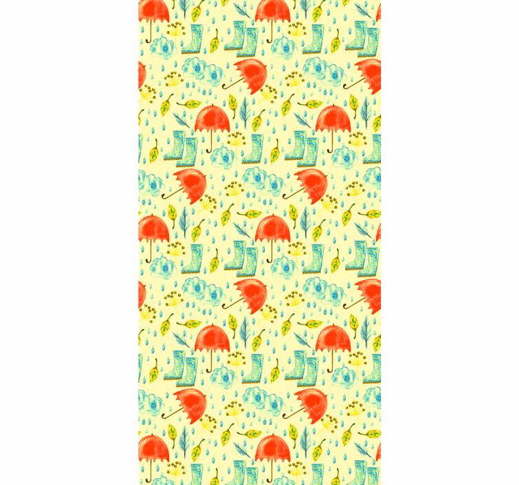 Carta da parati natura modello di giornata piovosa - TenStickers