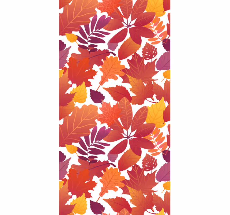Carta da parati foglie fogliame autunnale - TenStickers