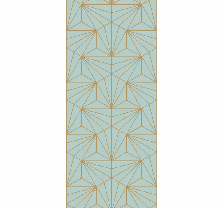 Carta da parati altre strisce Stile scandinavo oro verde - TenStickers