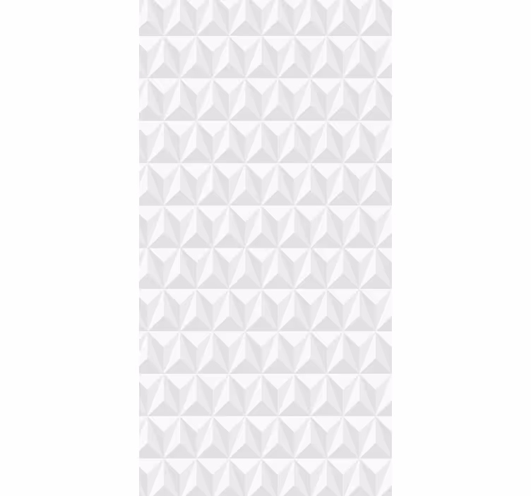 Carta da parati bianca muro geometrico - TenStickers
